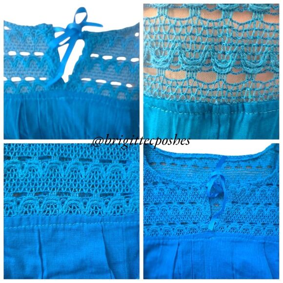HANDMADE Traditional Laced Mexican Blouse - Picture 5 of 12